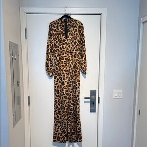 Fashion Nova Leopard Print Jumpsuit